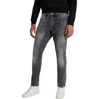 G-Star Regular-fit-Jeans "3301 Straight Tapered", Herren, Gr. 33, Länge 36, grau (grau, used), Denim/Jeans, Obermaterial: 99% Baumwolle, 1% Elasthan, normal normal, Jeans Regular-fit-Jeans
