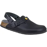 Birkenstock Pantolette "Tokio ESD", Damen, Gr. 47, schwarz, Obermaterial: 100% Rindsleder Leather cow., Schuhe Pantolette