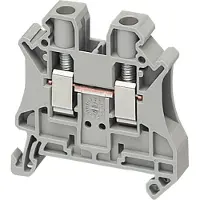 Schneider Electric NSYTRV62 Linergy-TR, Durchgangsklemme, mit Schraubanschluss,für Leiterquerschnitt 6mm2,mit 2 Anschlüsse,in Farbe Grau - 50 Stück