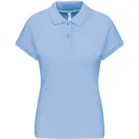 Kariban Cotton Classics-20.K242 Damen Piqué Polo Gr. XXL sky blue