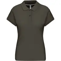 Kariban Baumwolle Classics-20.K242 Damen Piqué Polo Gr. L dark khaki