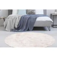Bruno Banani Hochflor-Teppich "Alga", rund, 40 mm Höhe, Uni-Farben, besonders weich und kuschelig