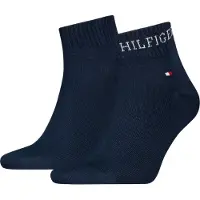Tommy Hilfiger "TH MEN QUARTER 2P HILFIGER TAB" 2 Paar, Logo-Flag und Schriftzug