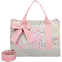 Fritzi aus Preußen Schultertasche Umhängetasche Canvas Hello Kitty Tote Bag Limited Outline Pale Cat hellgrau