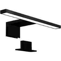 B.K. Licht LED-Spiegelleuchte Bill, B 30 cm, schwarz, Metall, 4.000 K