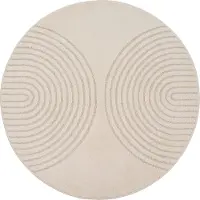 Merinos Teppich "Eclipse", beige, B:80cm H:14mm L:150cm, Polypropylen, Teppiche, Teppich, moderner Wohnzimmer Teppich, geometrisches Design