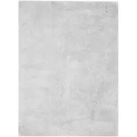 Calo-deluxe Hochflor-Teppich "Vossi 111" Gr. 2, silber (silberfarben), B:80cm H:40mm L:150cm, Kunstfaser, Teppiche, Hochflor-Teppich, besonders weich durch Microfaser, Wohnzimmer