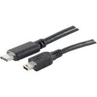 Shiverpeaks BS77144-3.0, 3 m, USB C, Mini-USB B, USB 2.0, 0,48 Gbit/s, Schwarz