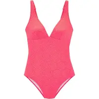 s.Oliver Badeanzug "Olivia", Damen, Gr. 44, Cup C/D, pink, Obermaterial: 94% Polyester, 6% Elasthan. Futter: 90% Polyester, 10% Elasthan, Strukturmuster, Badeanzüge Badeanzug, Mit Muschelstruktur