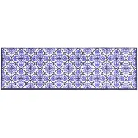 Primaflor-ideen In Textil Küchenläufer "LISSABON, Made in Belgium", rechteckig, 5 mm Höhe, Motiv Ornamente, Fliesen Design, rutschhemmend, waschbar, Küche