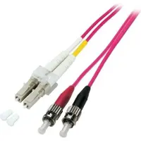 EFB Elektronik Duplex Jumper LC-ST 50/125µ, OM4, LSZH, erika violett, 2.0mm, 40m