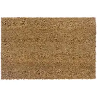Astra Fußmatte "Kokosvelours 103" Gr. 15, beige (natur), B:50cm H:24mm L:80cm, Kokos, Teppiche, Fußmatte, Schmutzfangmatte, Kokosmatte, In -und Outdoor geeignet
