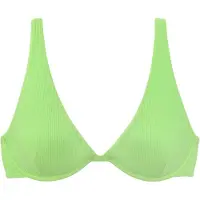 Venice beach Bügel-Bikini-Top "Lucky", Damen, Gr. 38, Cup B, grün (lime), Recycling-Polyamid, Strukturmuster, Bikini-Oberteile Bügel-Bikini-Top, aus gerippter Strukturware