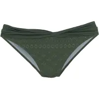 LASCANA Bikini-Hose "Omara", Damen, Gr. 42, N-Gr, grün (oliv), Microfaser, Recycling-Polyamid, unifarben, Badehosen Bikini-Hose, aus recycelten Material, Topseller