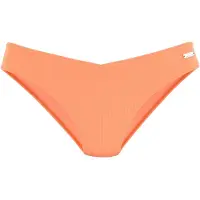 Venice beach Bikini-Hose "Lucky", Damen, Gr. 34, N-Gr, rot (lachs), Recycling-Polyamid, Strukturmuster, Badehosen Bikini-Hose, aus gerippter Strukturware
