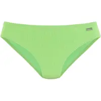 Venice beach Bikini-Hose "Lucky", Damen, Gr. 40, N-Gr, grün (lime), Recycling-Polyamid, Strukturmuster, Badehosen Bikini-Hose, aus gerippter Strukturware