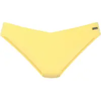 Venice beach Bikini-Hose "Lucky", Damen, Gr. 42, N-Gr, gelb, Recycling-Polyamid, Strukturmuster, Badehosen Bikini-Hose, aus gerippter Strukturware
