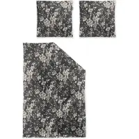 Irisette Flausch-Baumwolle Bettwäsche Zobel 8558 135x200 cm + 80x80 cm grau