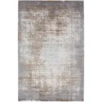 Obsession Teppich "My Jewel of 954", grau (taupe), B:140cm H:7mm L:200cm, Bambusseide, Teppiche, Teppich, Orient-Optik, besonders hohe Materialdichte
