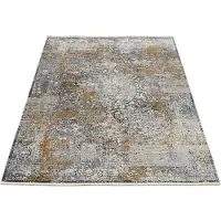 Oci Die Teppichmarke Teppich "IMPRESSION VERA", rechteckig, 8 mm Höhe, Vintage, feine Fransen, leichter Glanz durch Viskose, Wohnzimmer