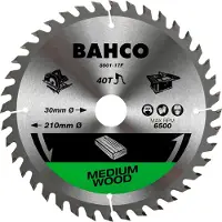Bahco Kreissägeblatt Mit Hartmetallspitze 24 Zähne Und Mittlerer Verzahnung Für Holzwerkstoffe 250 Mm