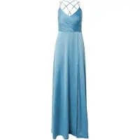 Vera Mont Abendkleid "Abendkleid mit V-Ausschnitt", Damen, Gr. 32, EURO, blau (shiny blaustone), Obermaterial: 97% Polyester PES. 3% Elasthan EL., Kleider Abendkleid