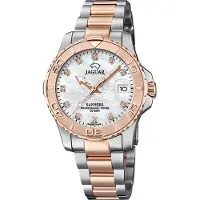 Jaguar Damen Analog Uhr Pro Diver Edelstahl Armbanduhr UJ871/5