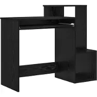 vidaXL Schreibtisch Schwarz Eichen-Optik 106 x 41 x 88.5 cm