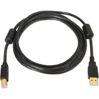 Aisens A101-0009, 2 m, USB A, USB B, USB 2.0, Schwarz