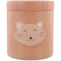 Trixie Isothermische Lunchpot 500 ml - Mrs. Cat - Edelstahl Thermobehälter rosa