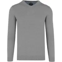 MARVELIS Strickpullover , Herren, Gr. XL, mittelgrau, Jersey, Obermaterial: 100% Baumwolle, regular fit, V-Ausschnitt, Rippbündchen, Pullover Strickpullover, V-Ausschnitt, regular fit, Baumwolle