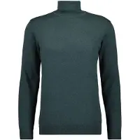 Ragman Rundhalspullover , Herren, Gr. 58, grün (dunkelgrün, 357), Strick, 95% Baumwolle 5% Kaschmir, ohne Ausschnitt, Pullover Rundhalspullover