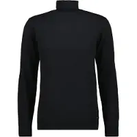 Ragman Rundhalspullover , Herren, Gr. 54, schwarz, Strick, 95% Baumwolle 5% Cashmere, hoch geschlossener Ausschnitt, Pullover Rundhalspullover