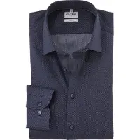 Olymp Level 5 Hemd Pinpoint Navy
