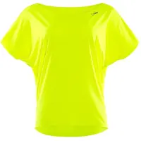 Winshape Oversize-Shirt "DT101", Damen, Gr. L, gelb (neon gelb), 80% Polyester, 20% Elasthan, U-Boot-Ausschnitt, Shirts Oversize-Shirt, Functional