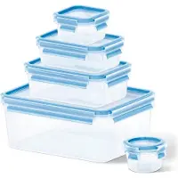 Tefal K30290, Set, Rechteckig, 3,7 l, Blau, Transparent, Knopf, 1000 ml