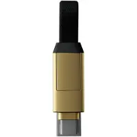 Rolling Square InCharge 6, USB-C/Lightning/Micro-USB, 6 cm, Gold
