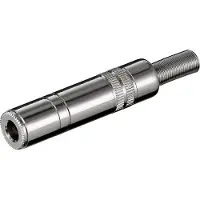 S-Conn Klinkenkupplung Stereo 6,3mm, Metall