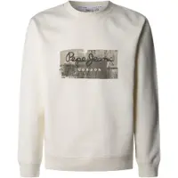 Pepe Jeans für Herren. PM582842 Dalter Sweatshirt weiß (XXL), Lässig, Baumwolle, Nachhaltig