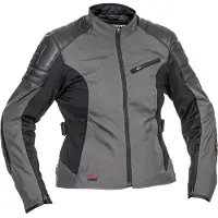 Halvarssons Solberg wasserdichte Damen Motorrad Textiljacke, schwarz/dunkelgrau, 48