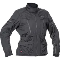 Halvarssons Gruven wasserdichte Damen Motorrad Textiljacke, schwarz, 48