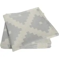 Adam Audio Stoffserviette ADAM "Maroccan Shiraz Light" Gr. 1, grau (hellgrau), B:30cm L:30cm, Obermaterial: 100% Baumwolle, Servietten, Stoffserviette