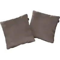 Creation By Rolf Benz Dekokissen "CR.480", grau (beigegrau, unifarben), B:40cm L:40cm, Leder, , Dekokissen_Sitzkissen_Kissenhüllen, Dekokissen, wahlweise in Stoff oder Leder, in drei Größen