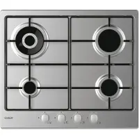 Candy Idea CHW6BR4WX, Edelstahl, Integriert, 60 cm, Gaskochfeld, Edelstahl, 4 Zone(n)