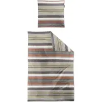 Irisette Mako-Satin Bettwäsche Tokio 8562 grau 135x200 cm + 80x80 cm