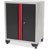 HBM Deluxe Profi-Werkzeugschrank mit Türen für Werkstattausrüstung