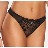 LASCANA String "Eleonora", Damen, Gr. 36/38, schwarz, Microfaser, Obermaterial: 90% Polyamid, 10% Elasthan, körpernah, Unterhosen String, mit verführerischen Cut-Outs, Topseller