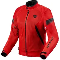 REV'IT! REV’IT! Control Air H2O Damen Rot Schwarz Motorrad Jacke Größe 40