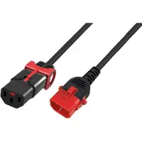 ACT Ak5502 C13 Iec Lock+-c14 Iec Lock Dual Pc3601 Netzkabel 1 M