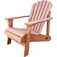 Axi Carmen Adirondackstuhl aus Holz in Braun | Gartenstuhl / Loungestuhl / Adirondack Stuhl / Chair aus Holz für 1 Person mit Armlehnen & hoher Rückenlehne | 90,5 x 78,4 x 93 cm